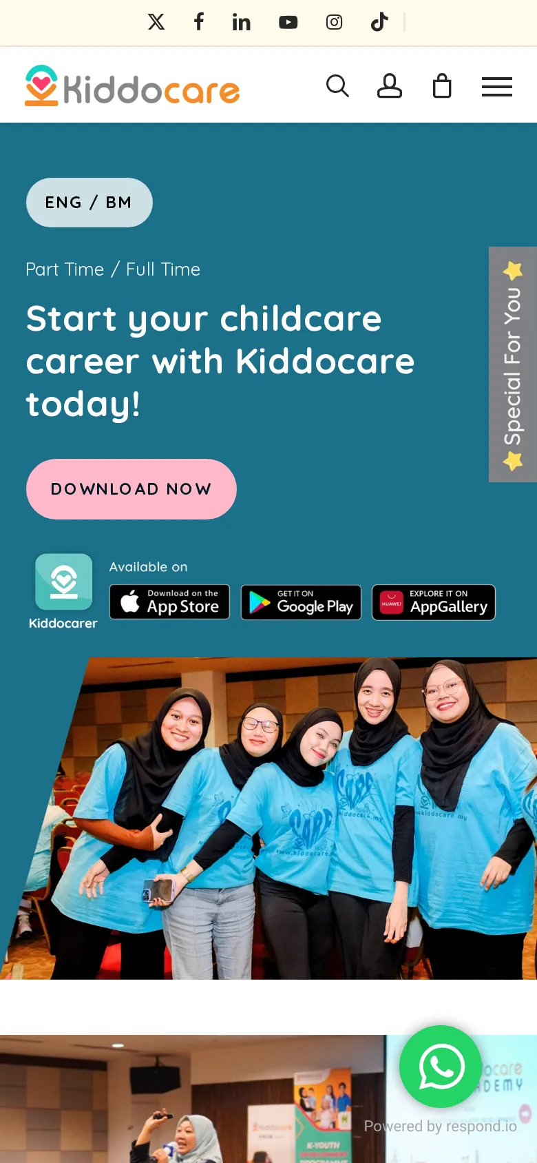 Langkah 1: Syarat: warganegara Malaysia, umur 18 hingga 60, sekurang-kurangnya SPM, ada telefon pintar.