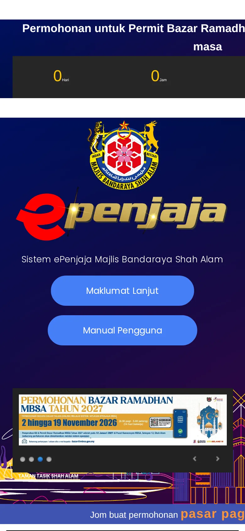 Langkah 1: Hanya untuk kawasan Majlis Bandaraya Shah Alam. Di kawasan lain, rujuk majlis tempatan anda.
