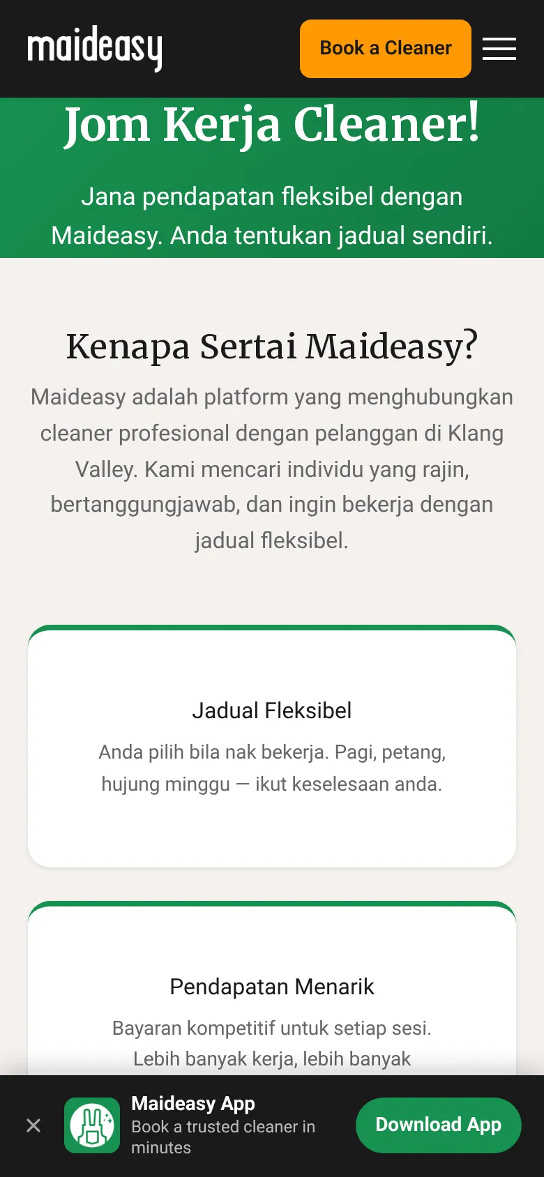 Langkah 1: Syarat: warganegara Malaysia dengan IC sah dan telefon pintar.