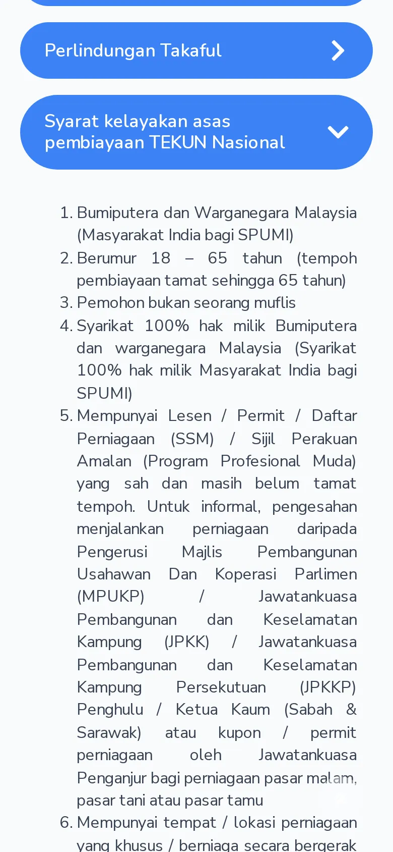 Langkah 1: Syarat asas: Bumiputera warganegara (SPUMI untuk masyarakat India), 18–65 tahun, bukan muflis, ada ID e-hailing berdaftar.